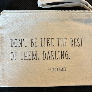 Coco Chanel Beige Canvas Key & Card Holder